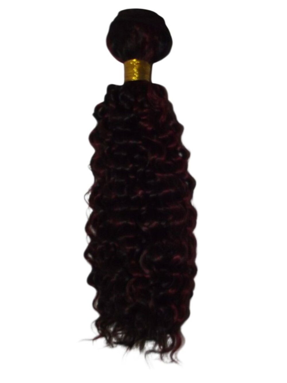 14" Curly Burgundy & Black Braiding Hair wavy extensions